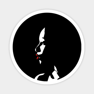 Lady With Red Lips Magnet